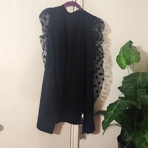 Polka Dot Sleeved Jacket